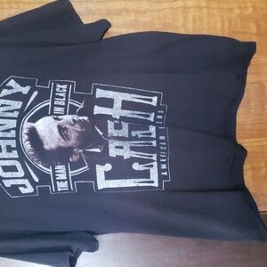 Johnny Cash The Man In Black American Legend XL T-Shirt Adult Extra Large Black